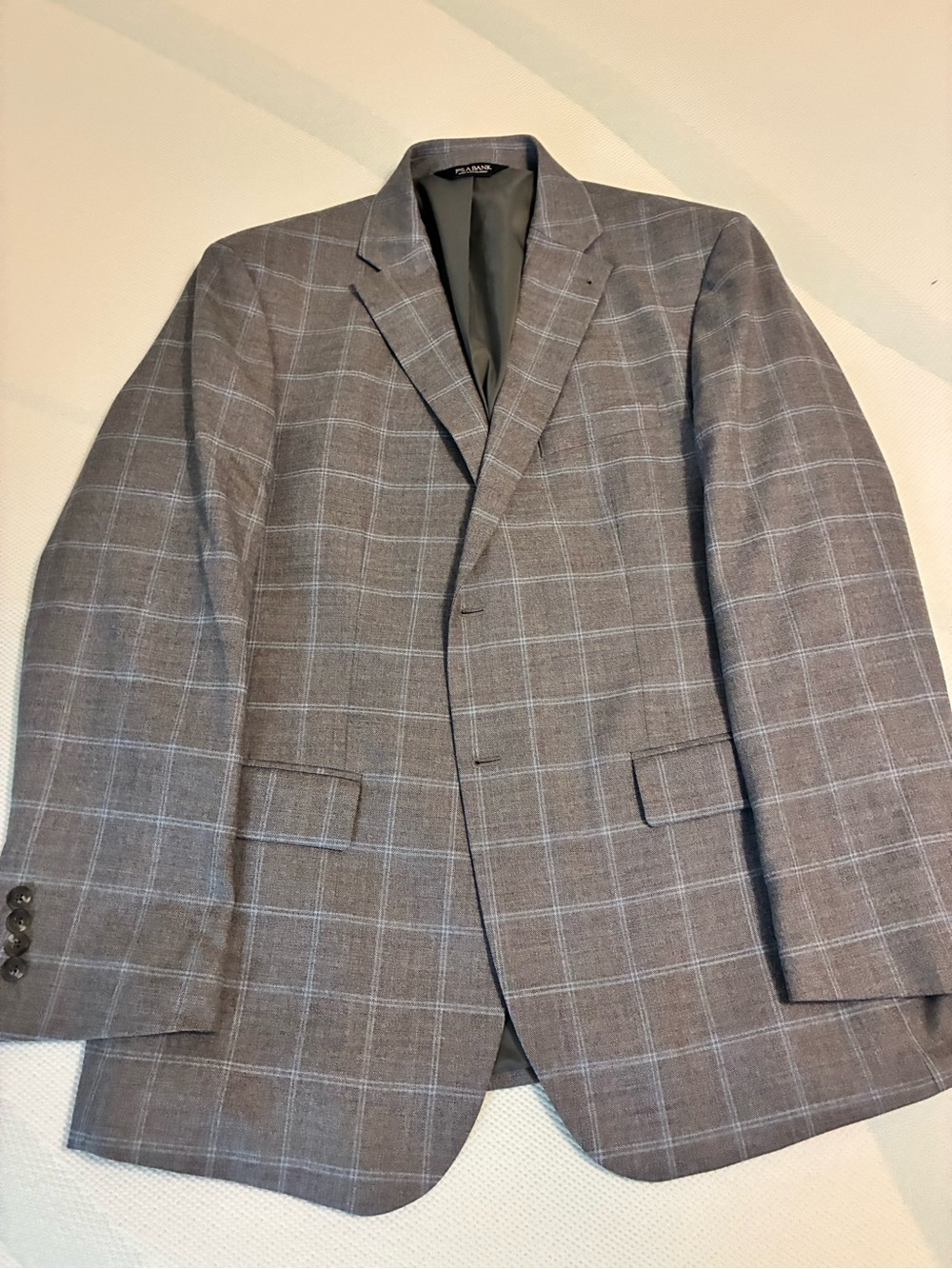 Jos. A. Bank Gray Windowpane Sport Coat
